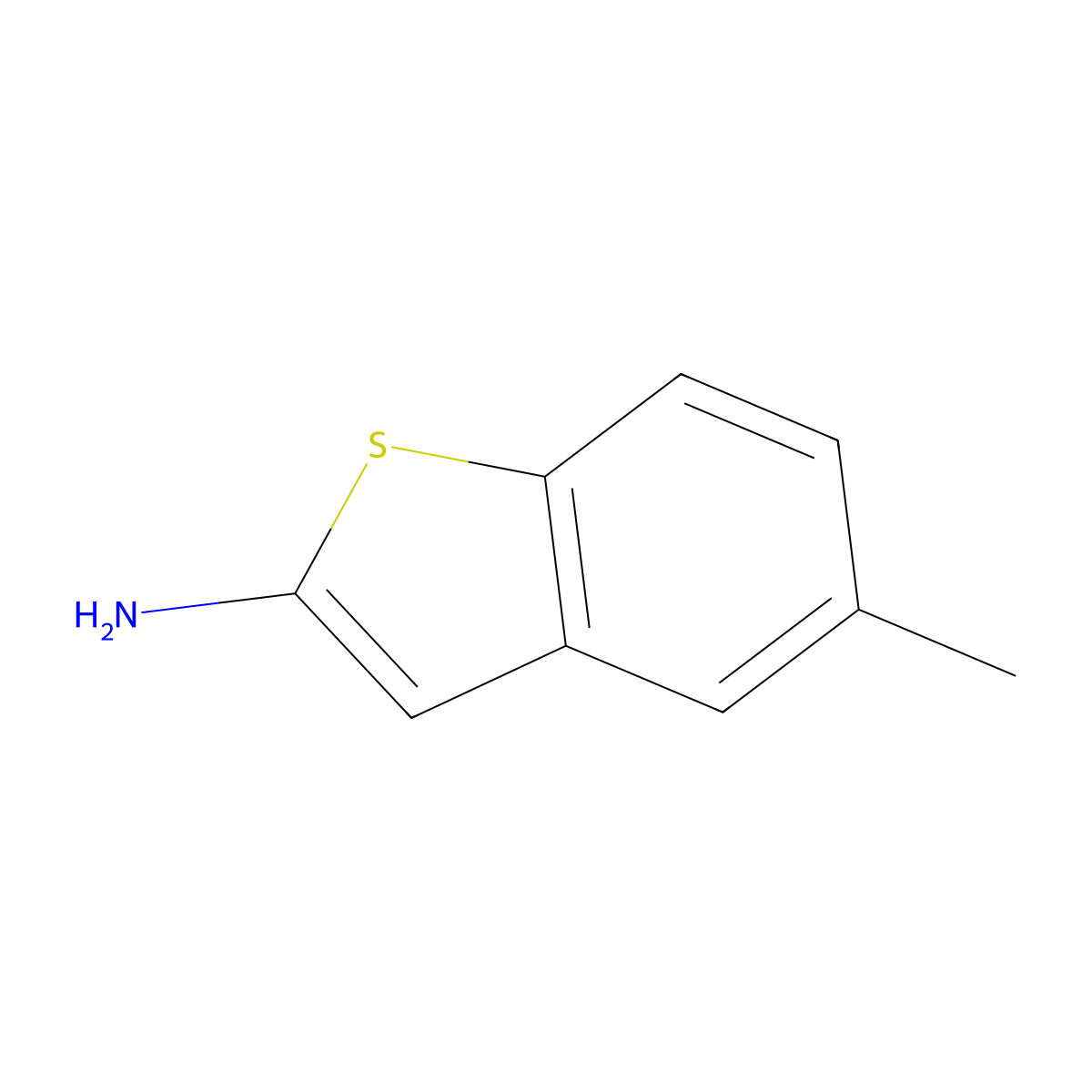 5-Methylbenzo[b]thiophen-2-amine molecular structure, CAS 1521695-30-6