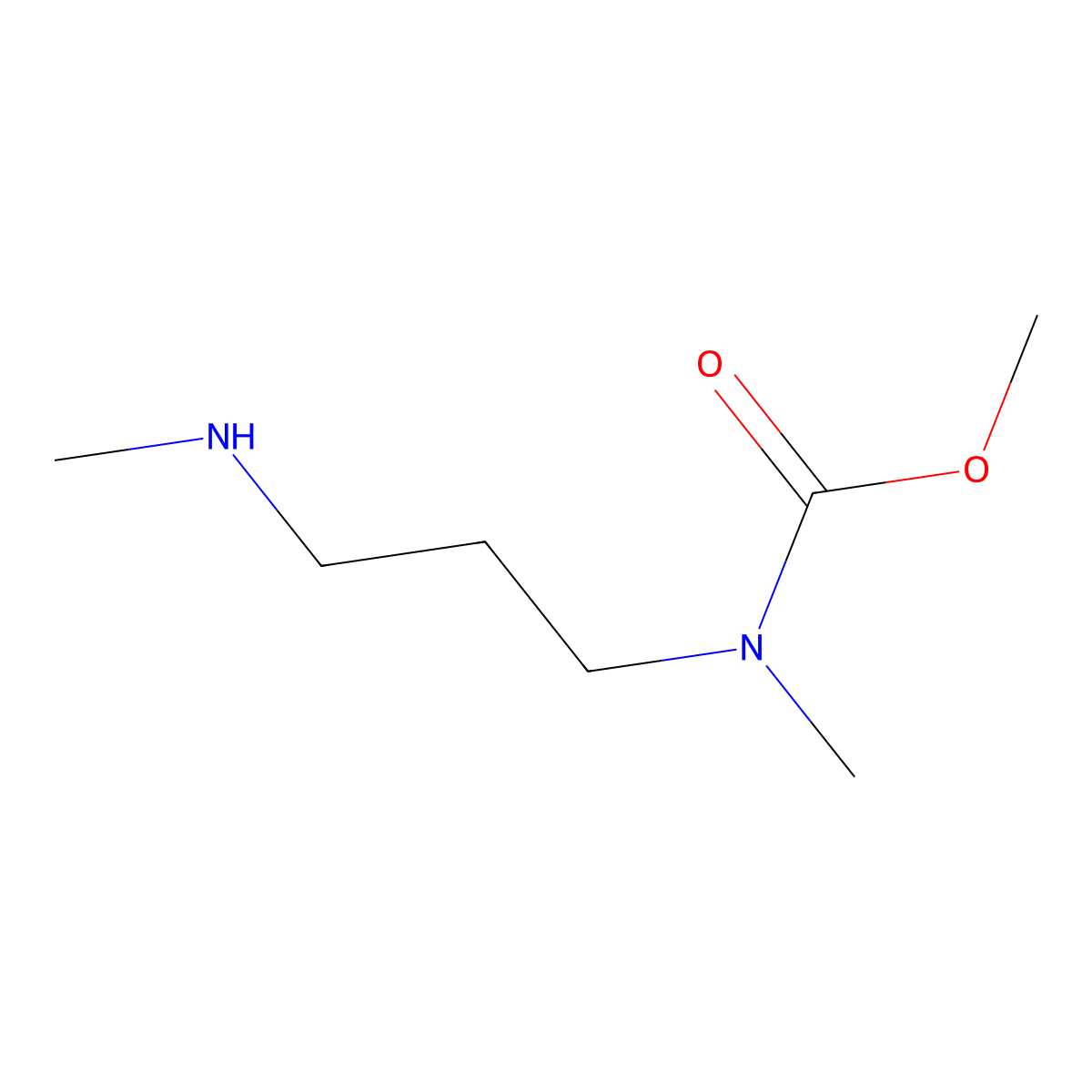 methyl N-methyl-N-[3-(methylamino)propyl]carbamate molecular structure, CAS 1521698-78-1