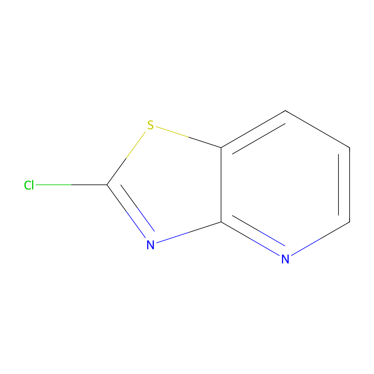 2-Chloro-(1,3)thiazolo(4,5-b)pyridine molecular structure, CAS 152170-30-4