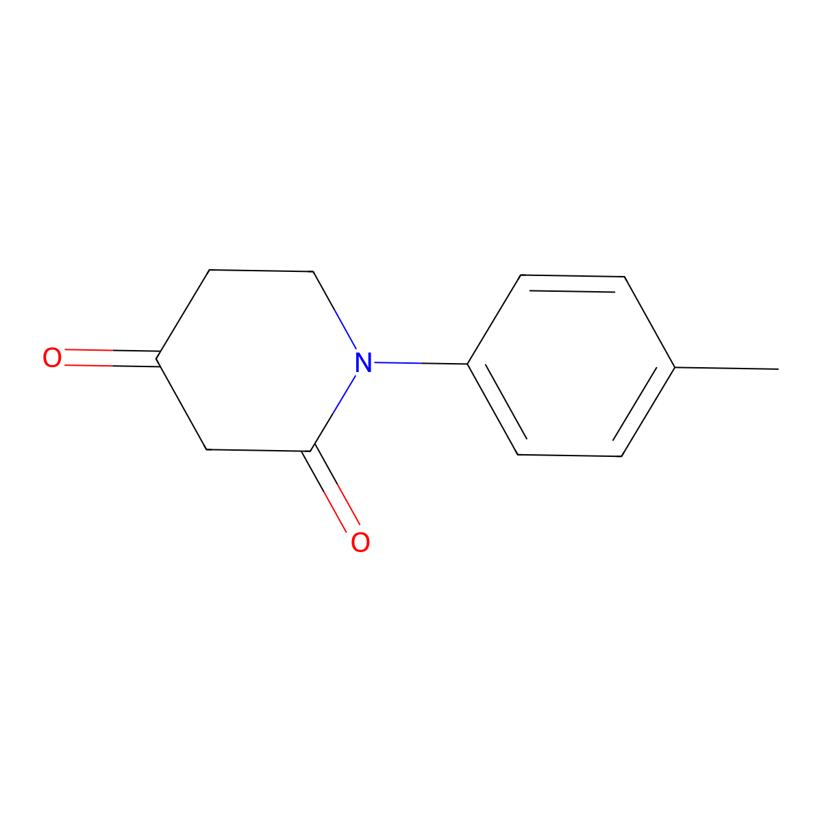 1-(4-Methylphenyl)piperidine-2,4-dione molecular structure, CAS 1521773-41-0
