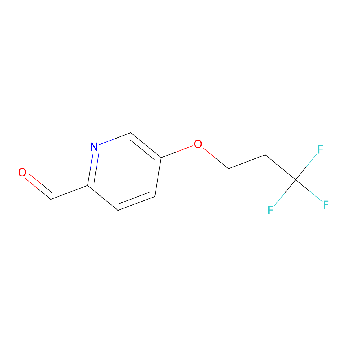 5-(3,3,3-Trifluoropropoxy)picolinaldehyde molecular structure, CAS 1521796-38-2