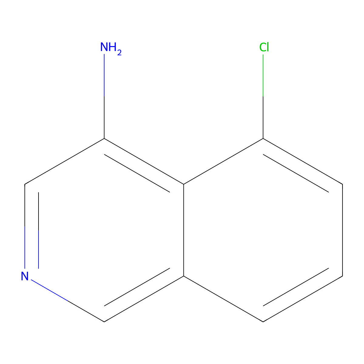 5-Chloroisoquinolin-4-amine molecular structure, CAS 1521836-30-5