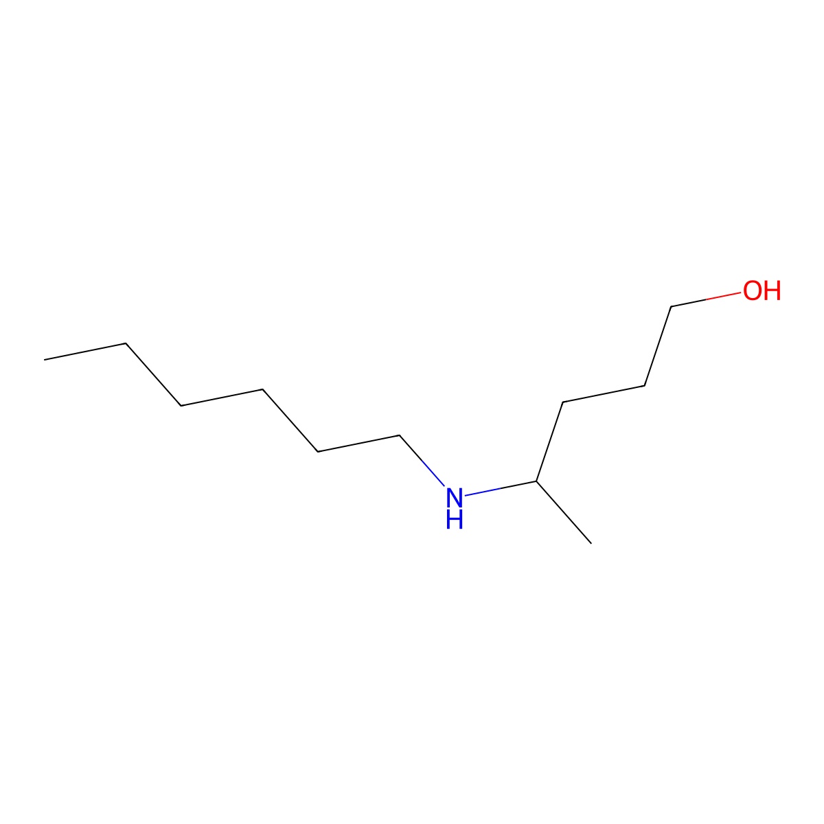 4-(Hexylamino)pentan-1-ol molecular structure, CAS 1521853-10-0