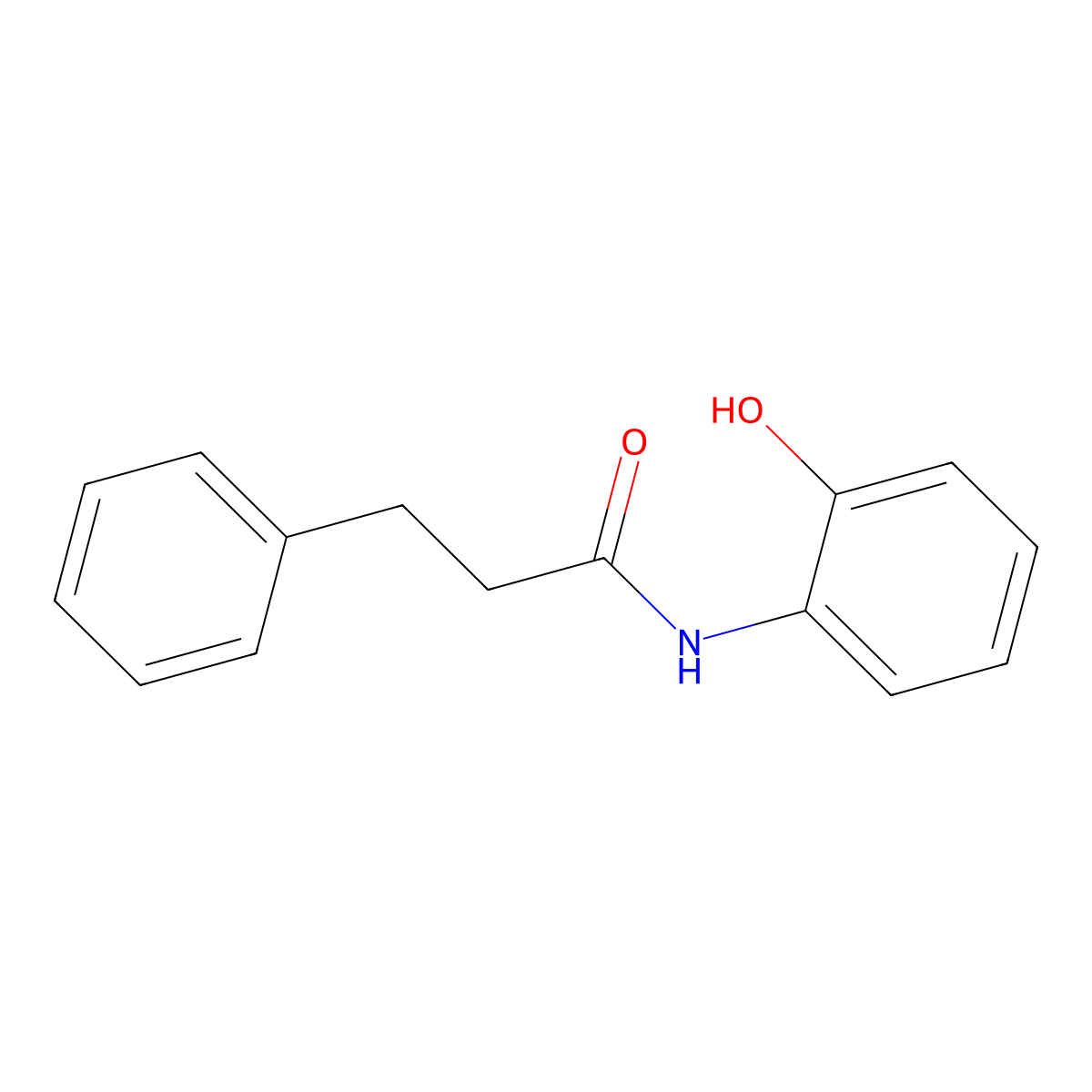 N-(2-hydroxyphenyl)-3-phenylpropanamide molecular structure, CAS 152189-75-8