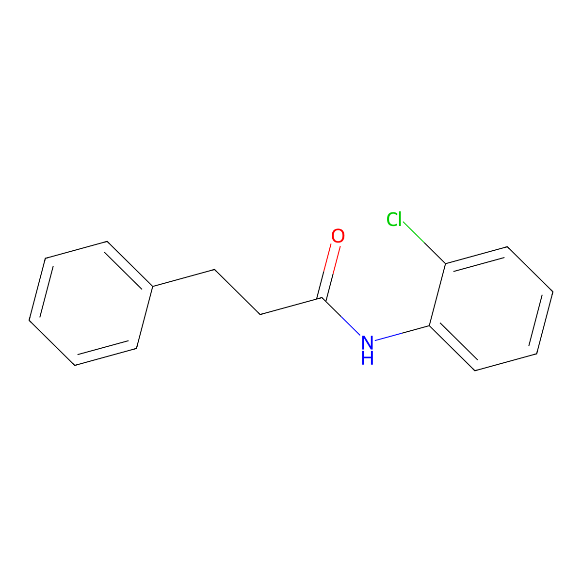 N-(2-chlorophenyl)-3-phenylpropanamide molecular structure, CAS 152189-79-2