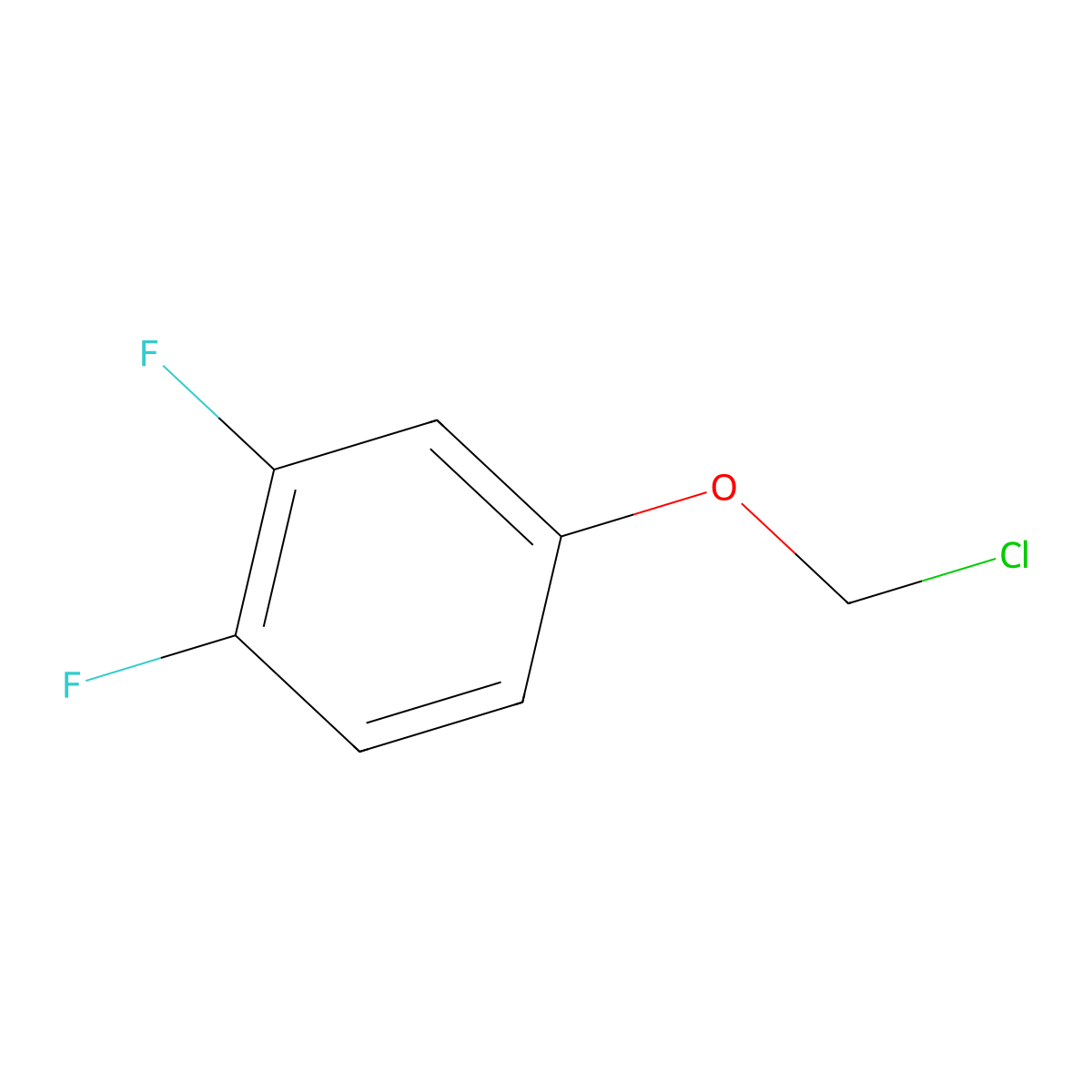 4-(Chloromethoxy)-1,2-difluorobenzene molecular structure, CAS 1521891-48-4