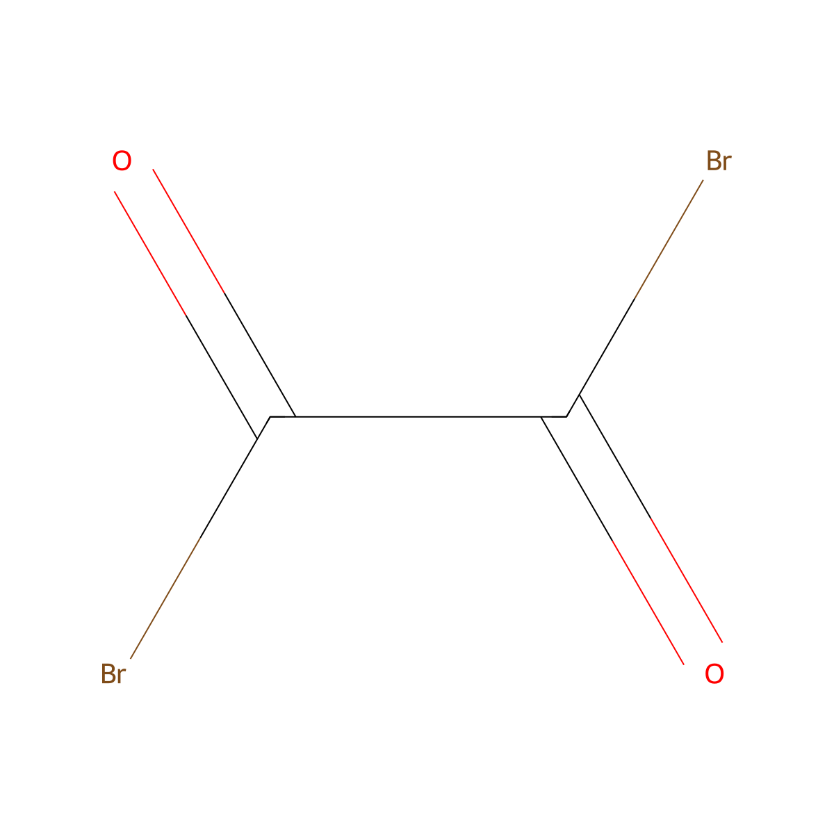 Ethanedioyl dibromide molecular structure, CAS 15219-34-8