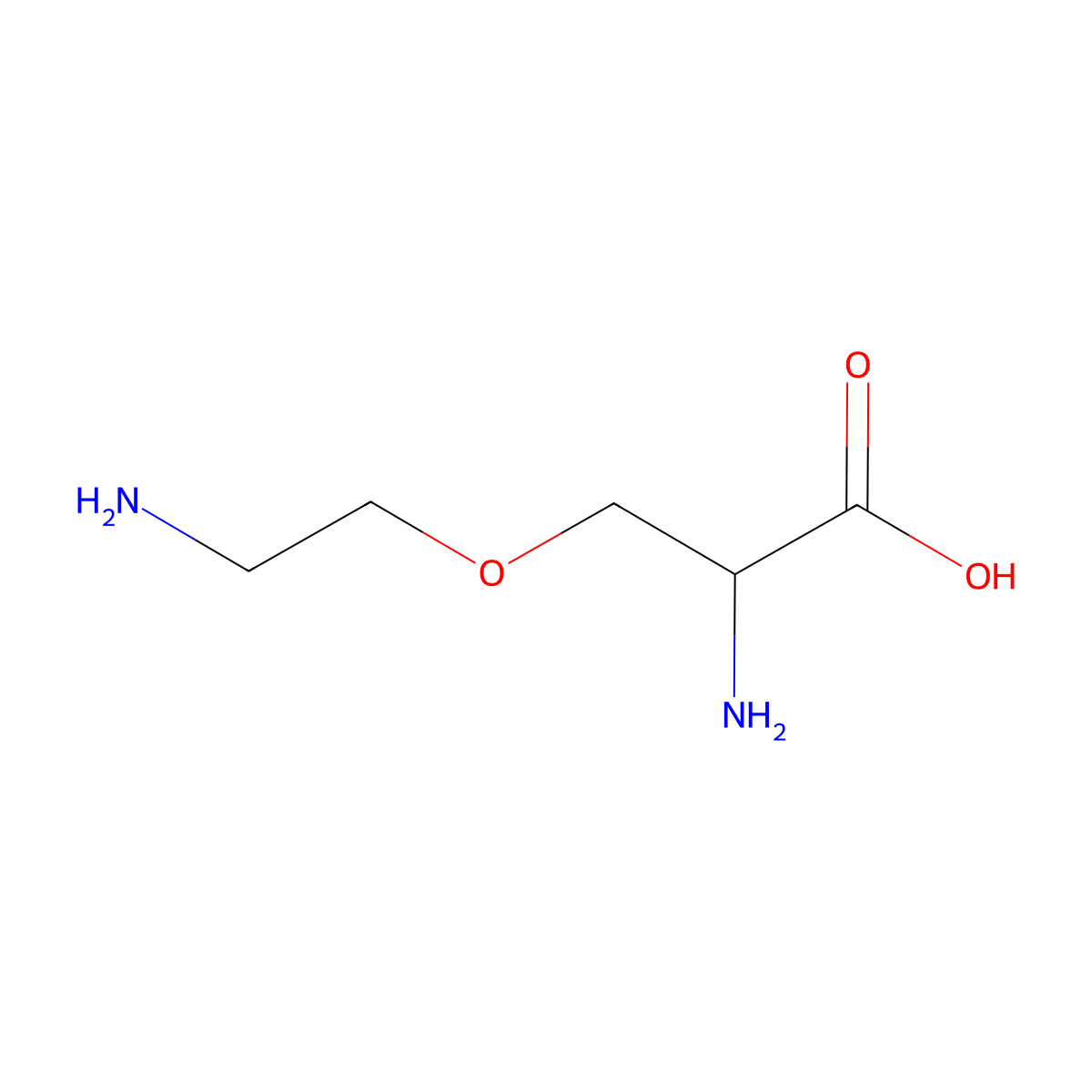 O-(2-aminoethyl)-L-serine molecular structure, CAS 15219-97-3