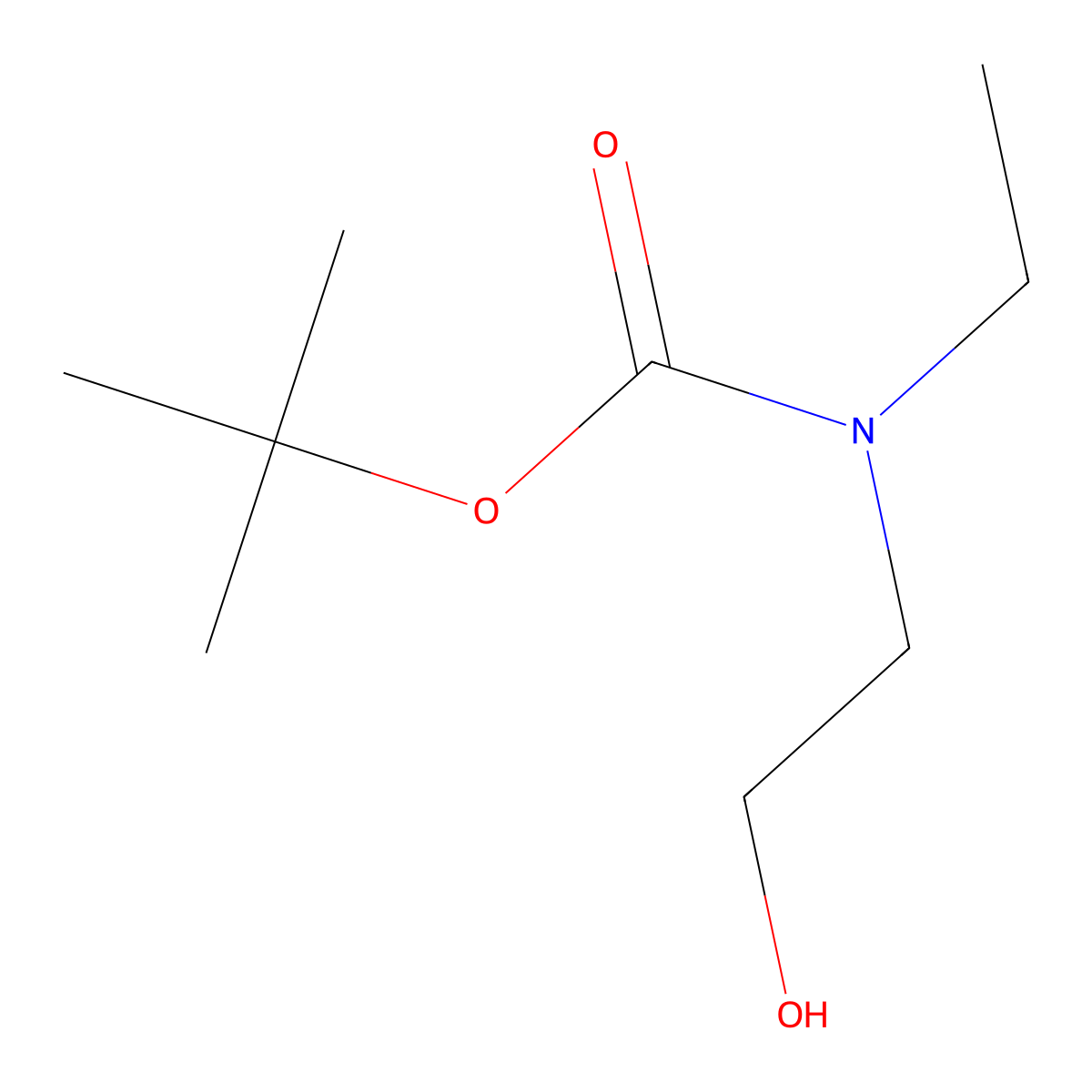 tert-Butyl ethyl(2-hydroxyethyl)carbamate molecular structure, CAS 152192-95-5
