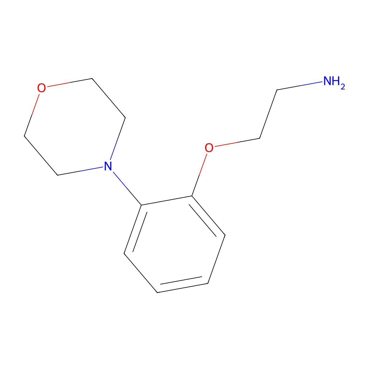 2-(2-Morpholinophenoxy)ethan-1-amine molecular structure, CAS 1521926-80-6