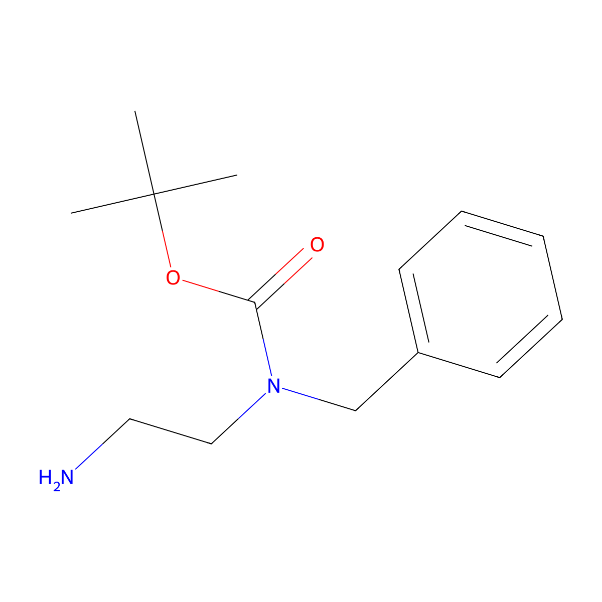 tert-Butyl (2-aminoethyl)(benzyl)carbamate molecular structure, CAS 152193-00-5