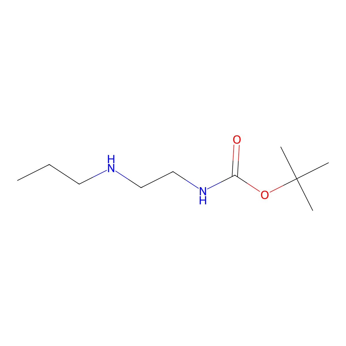 tert-Butyl (2-(propylamino)ethyl)carbamate molecular structure, CAS 152193-01-6