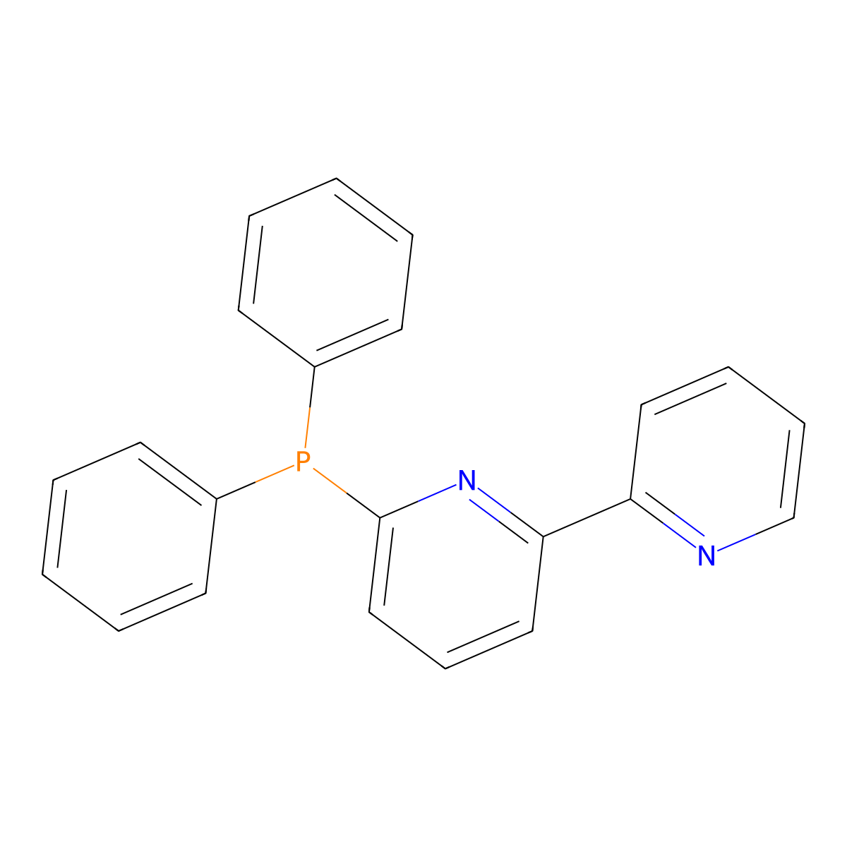 6-(Diphenylphosphino)-2,2'-bipyridine molecular structure, CAS 152194-39-3