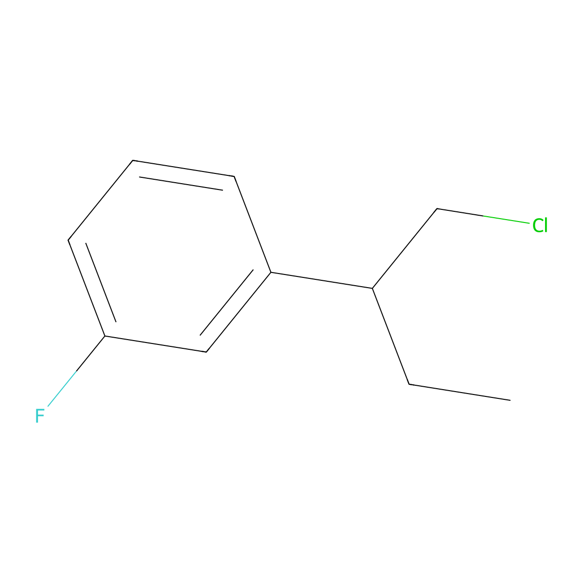 1-(1-Chlorobutan-2-yl)-3-fluorobenzene molecular structure, CAS 1521990-52-2