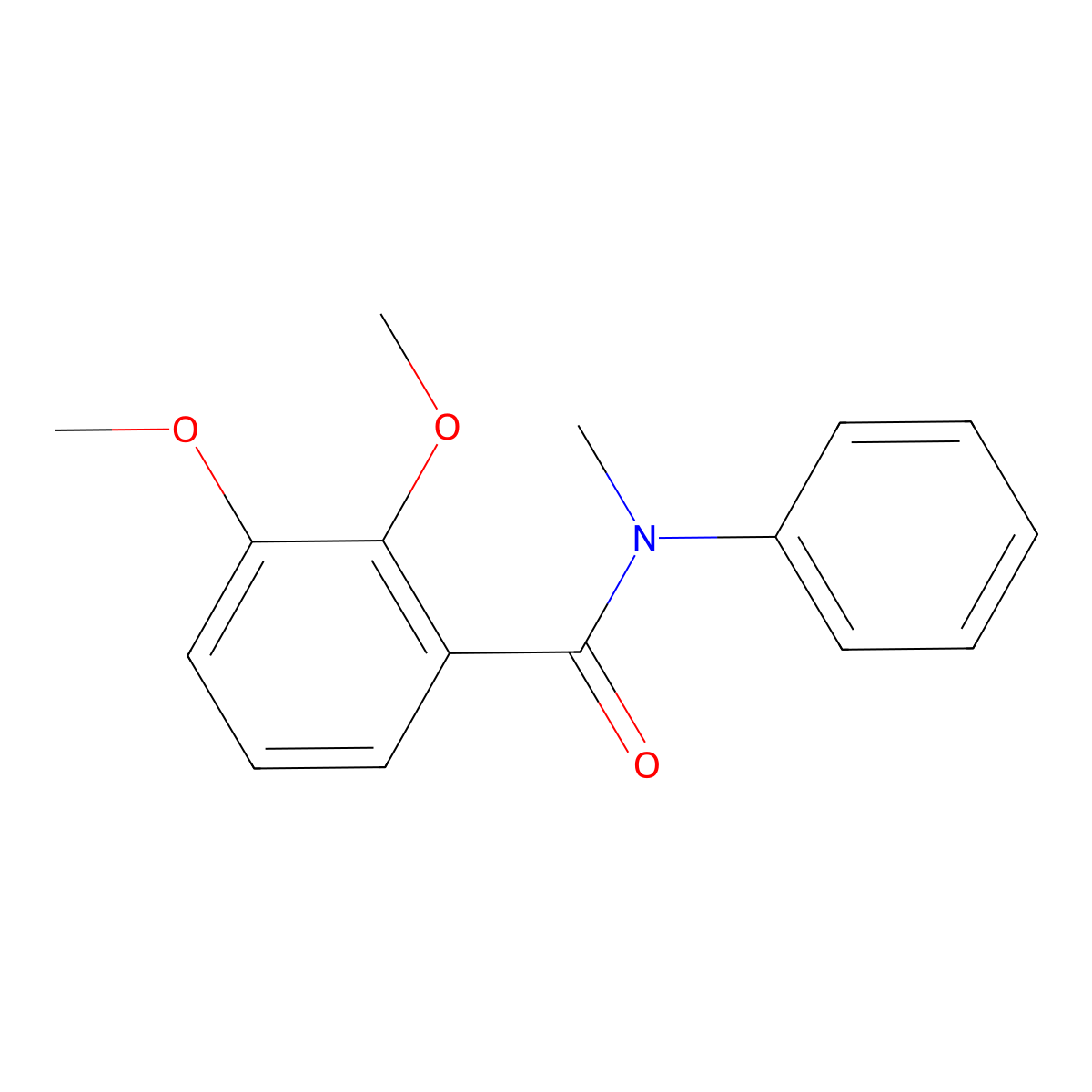 2,3-dimethoxy-N-methyl-N-phenylbenzamide molecular structure, CAS 1522-50-5