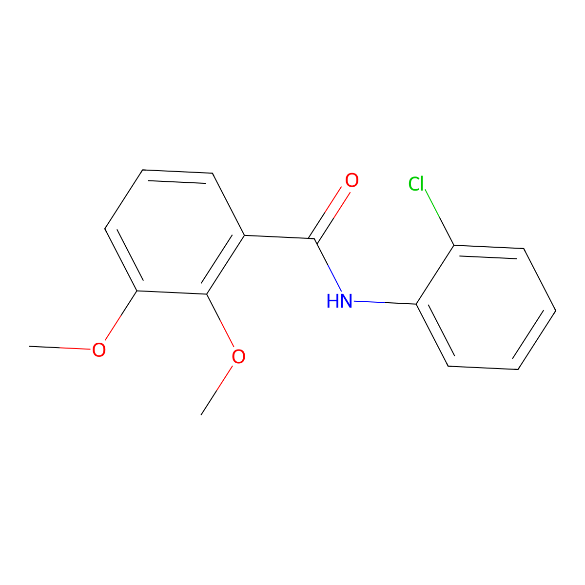 N-(2-chlorophenyl)-2,3-dimethoxybenzamide molecular structure, CAS 1522-58-3