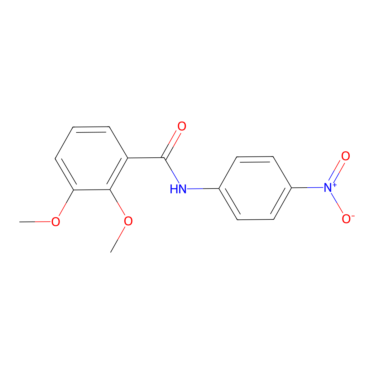2,3-dimethoxy-N-(4-nitrophenyl)benzamide molecular structure, CAS 1522-66-3