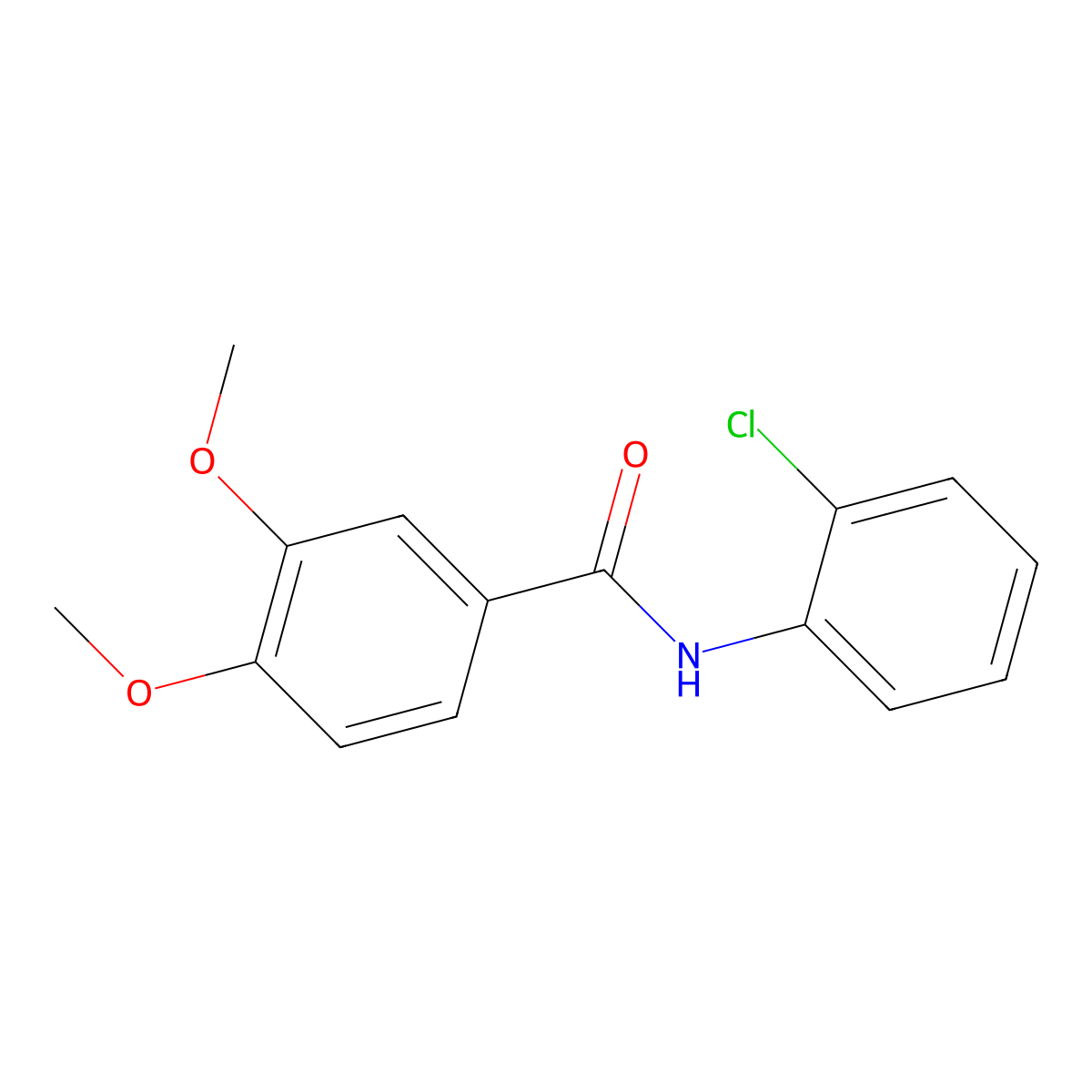 N-(2-chlorophenyl)-3,4-dimethoxybenzamide molecular structure, CAS 1522-76-5
