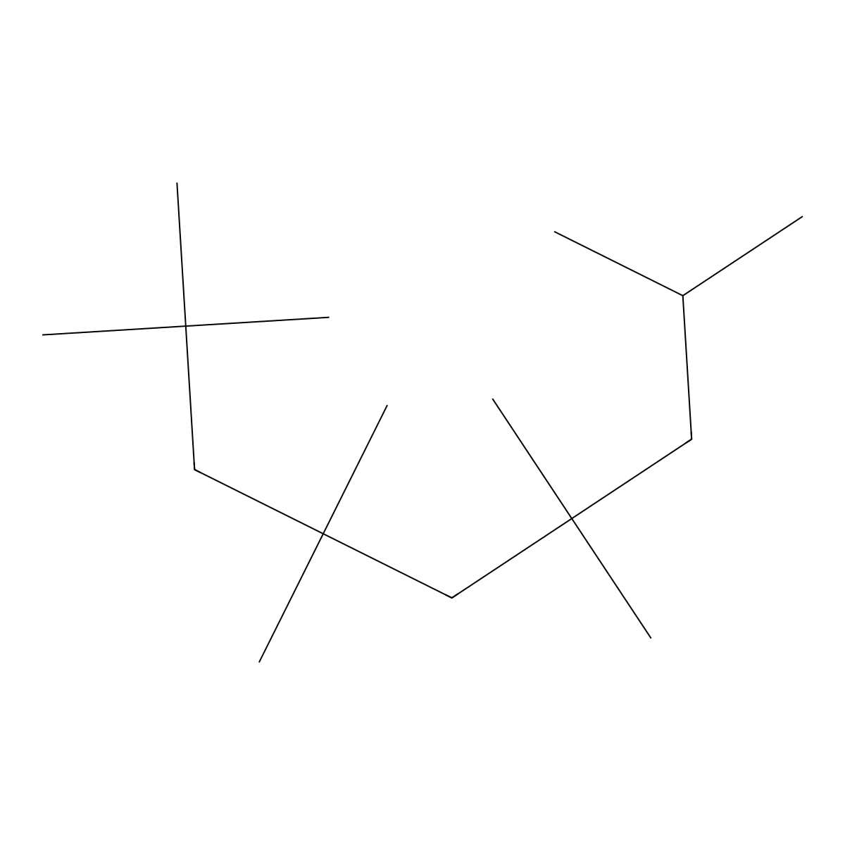 2,2,4,4,6,6,8-Heptamethylnonane molecular structure, CAS 15220-85-6