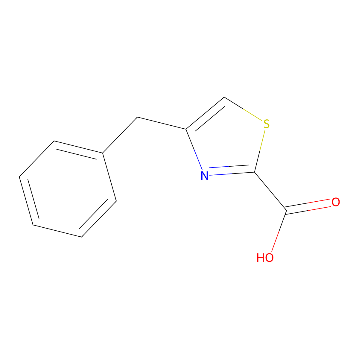 4-Benzyl-1,3-thiazole-2-carboxylic acid molecular structure, CAS 1522010-17-8