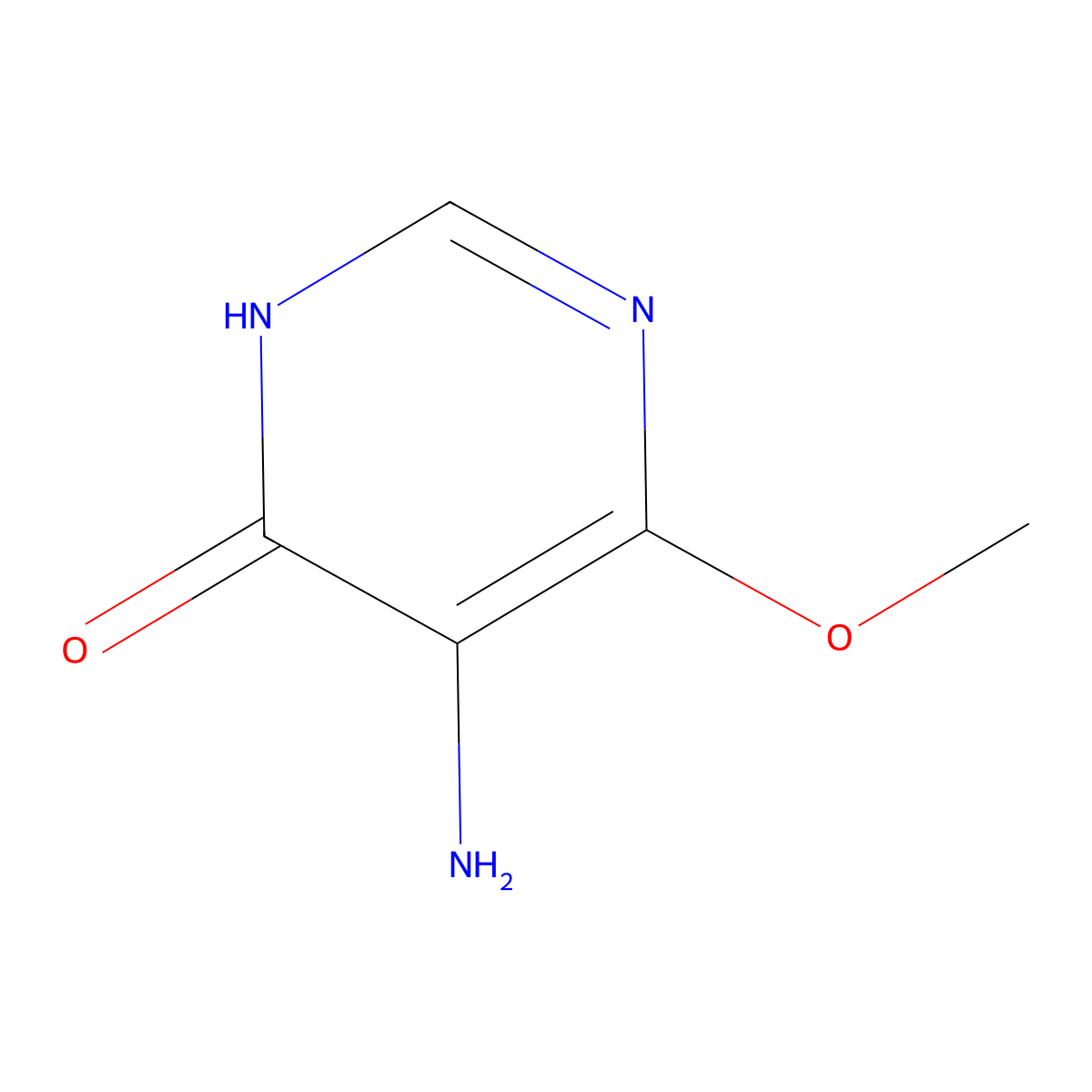 5-Amino-6-methoxypyrimidin-4-OL molecular structure, CAS 1522012-76-5