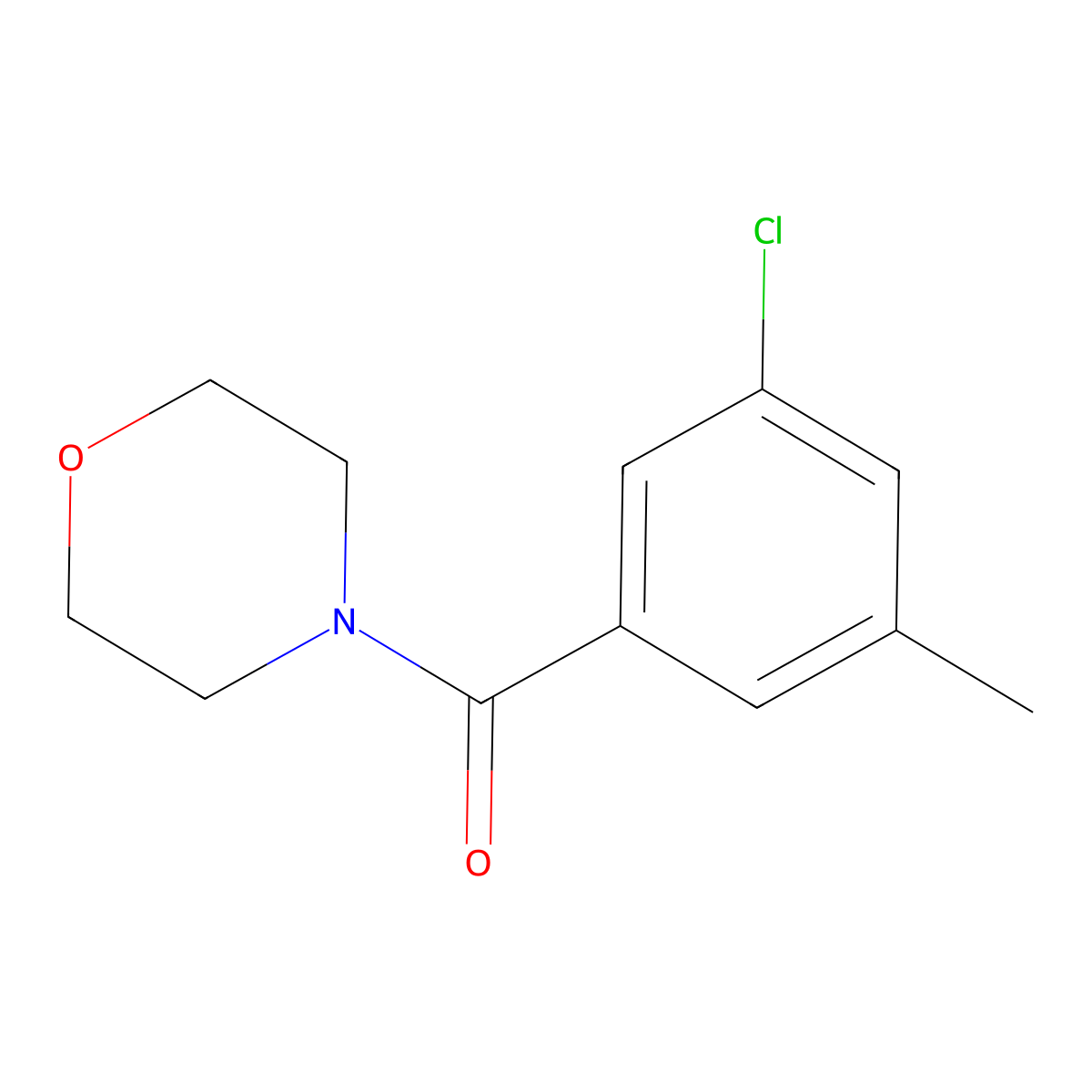 (3-Chloro-5-methylphenyl)(morpholino)methanone molecular structure, CAS 1522028-32-5