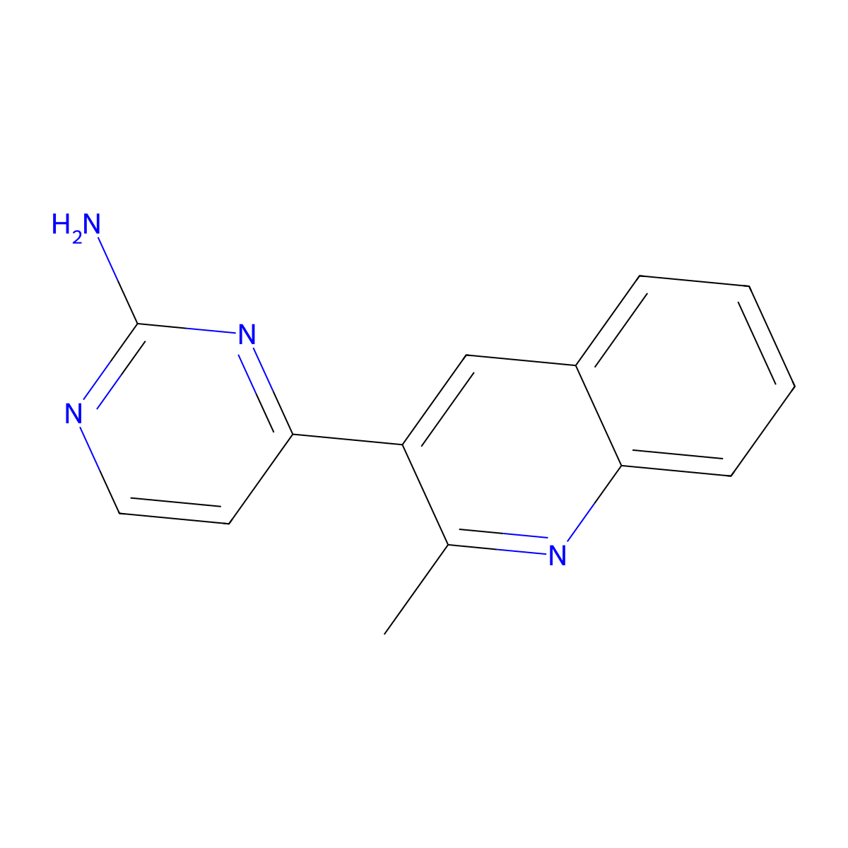 4-(2-Methylquinolin-3-YL)pyrimidin-2-amine molecular structure, CAS 1522045-73-3