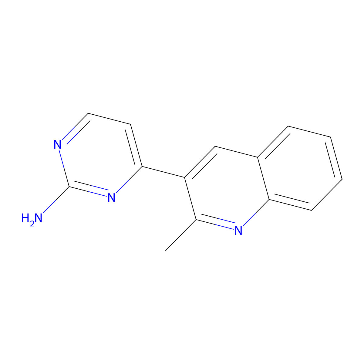 4-(2-Methylquinolin-3-YL)pyrimidin-2-amine molecular structure, CAS 1522045-73-3