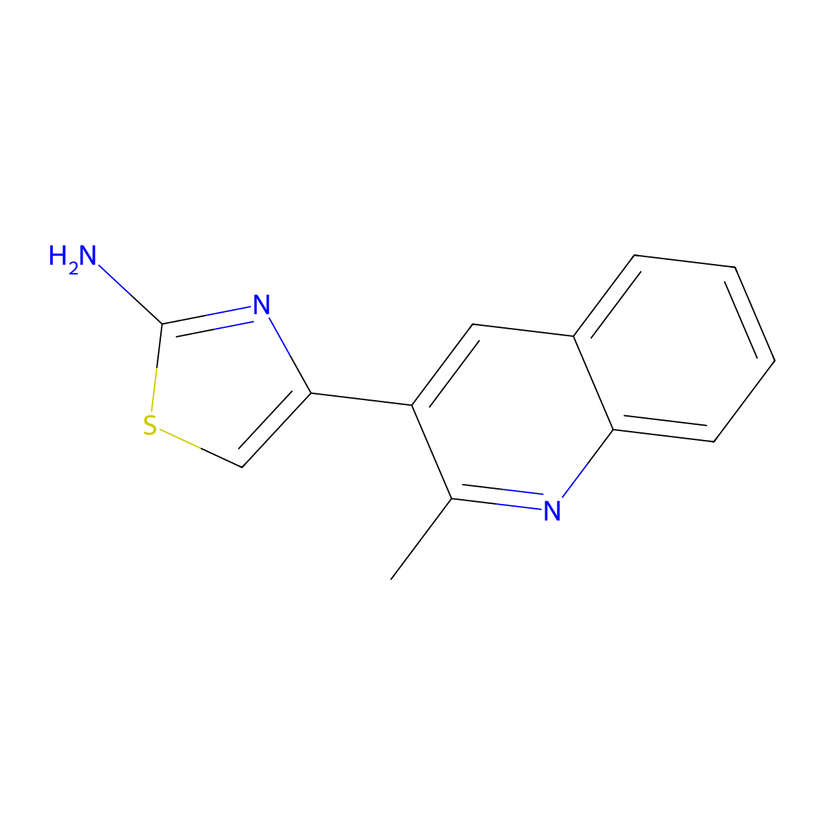 4-(2-Methylquinolin-3-YL)thiazol-2-amine molecular structure, CAS 1522045-77-7