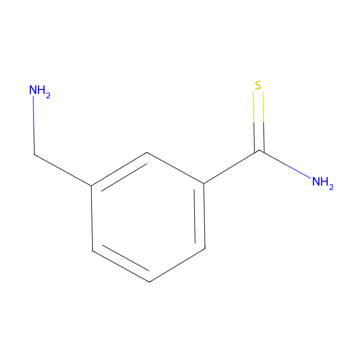 3-(Aminomethyl)benzene-1-carbothioamide molecular structure, CAS 1522074-16-3