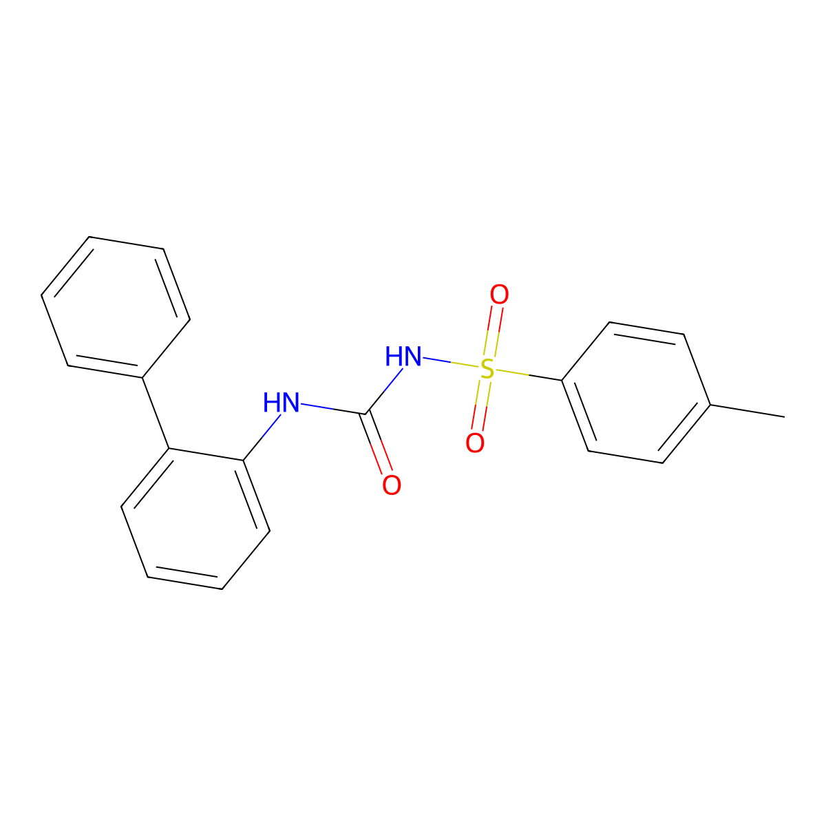 1-(4-Methylphenyl)sulfonyl-3-(2-phenylphenyl)urea molecular structure, CAS 152208-37-2