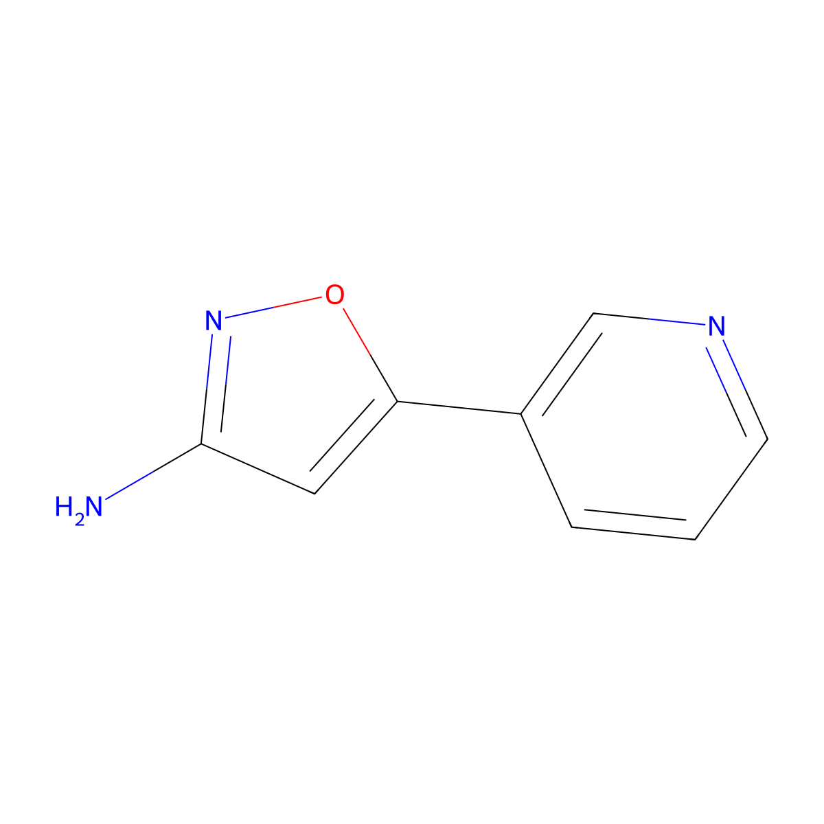 5-(Pyridin-3-yl)-1,2-oxazol-3-amine molecular structure, CAS 1522087-88-2