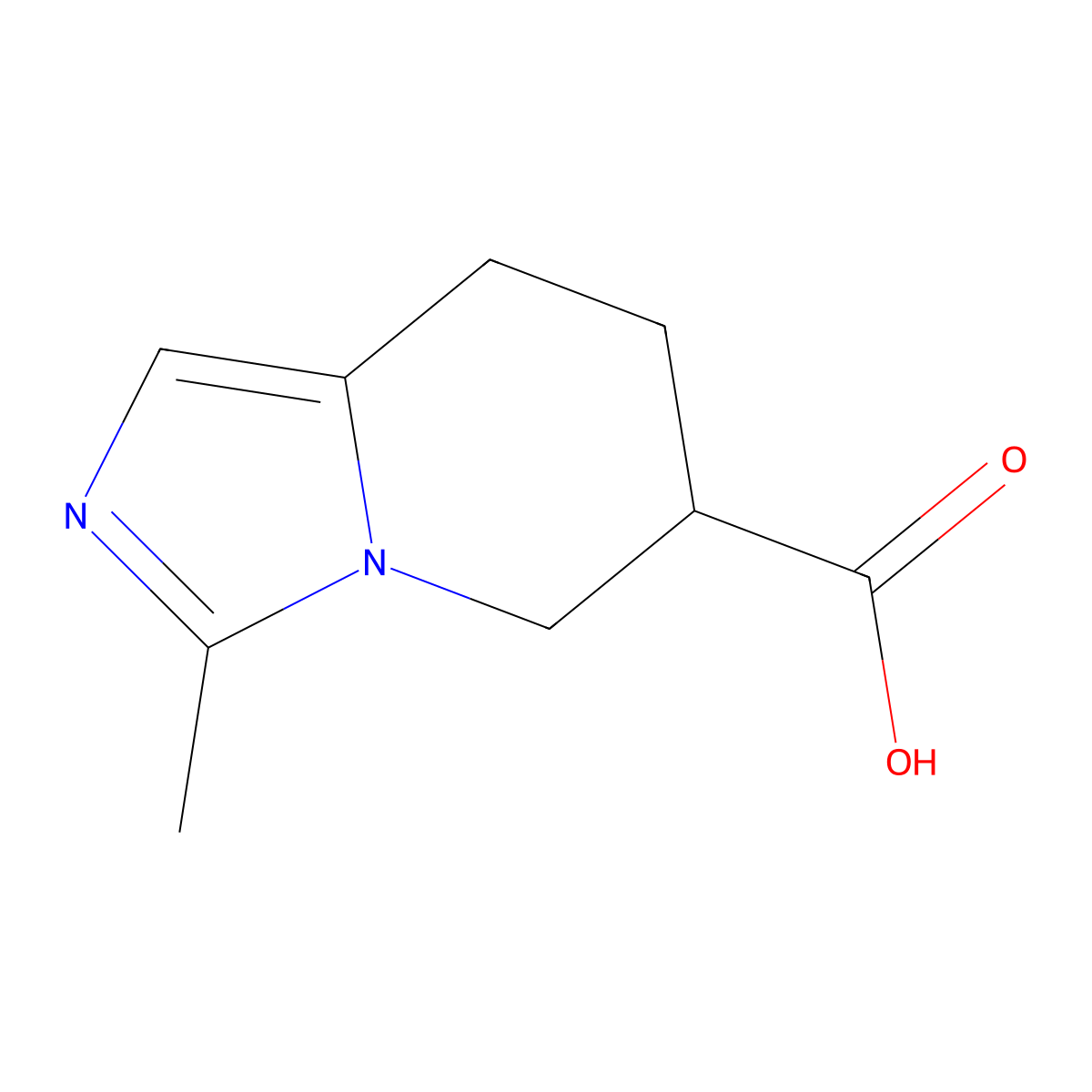 3-Methyl-5H,6H,7H,8H-imidazo[1,5-a]pyridine-6-carboxylic acid molecular structure, CAS 1522095-78-8