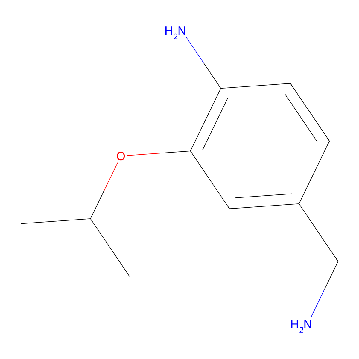 4-(Aminomethyl)-2-(propan-2-yloxy)aniline molecular structure, CAS 1522097-57-9