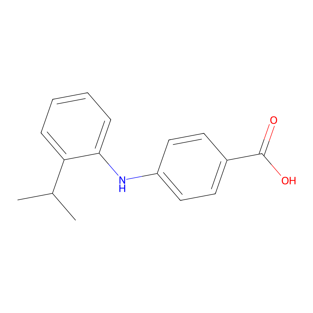 4-((2-Isopropylphenyl)amino)benzoic acid molecular structure, CAS 1522104-76-2