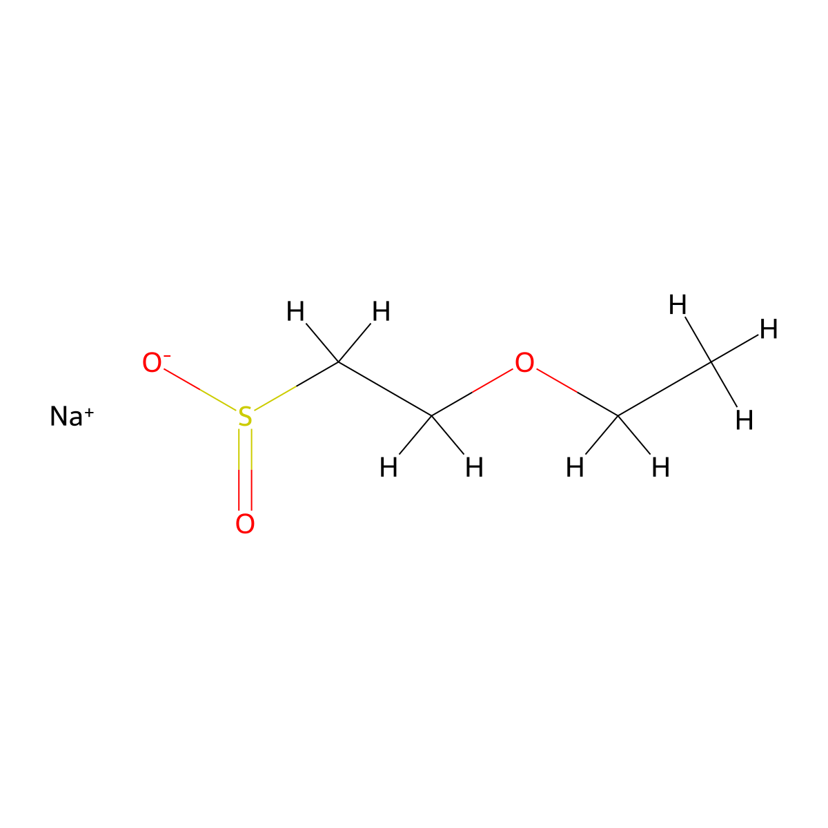 Sodium 2-ethoxyethane-1-sulfinate molecular structure, CAS 1522105-16-3