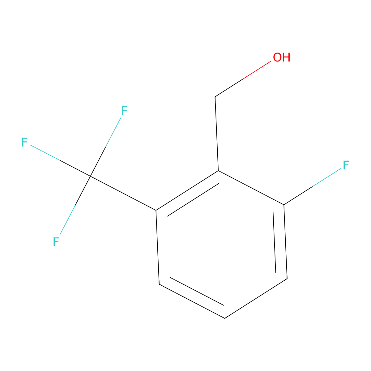 2-Fluoro-6-(trifluoromethyl)benzyl alcohol molecular structure, CAS 152211-15-9