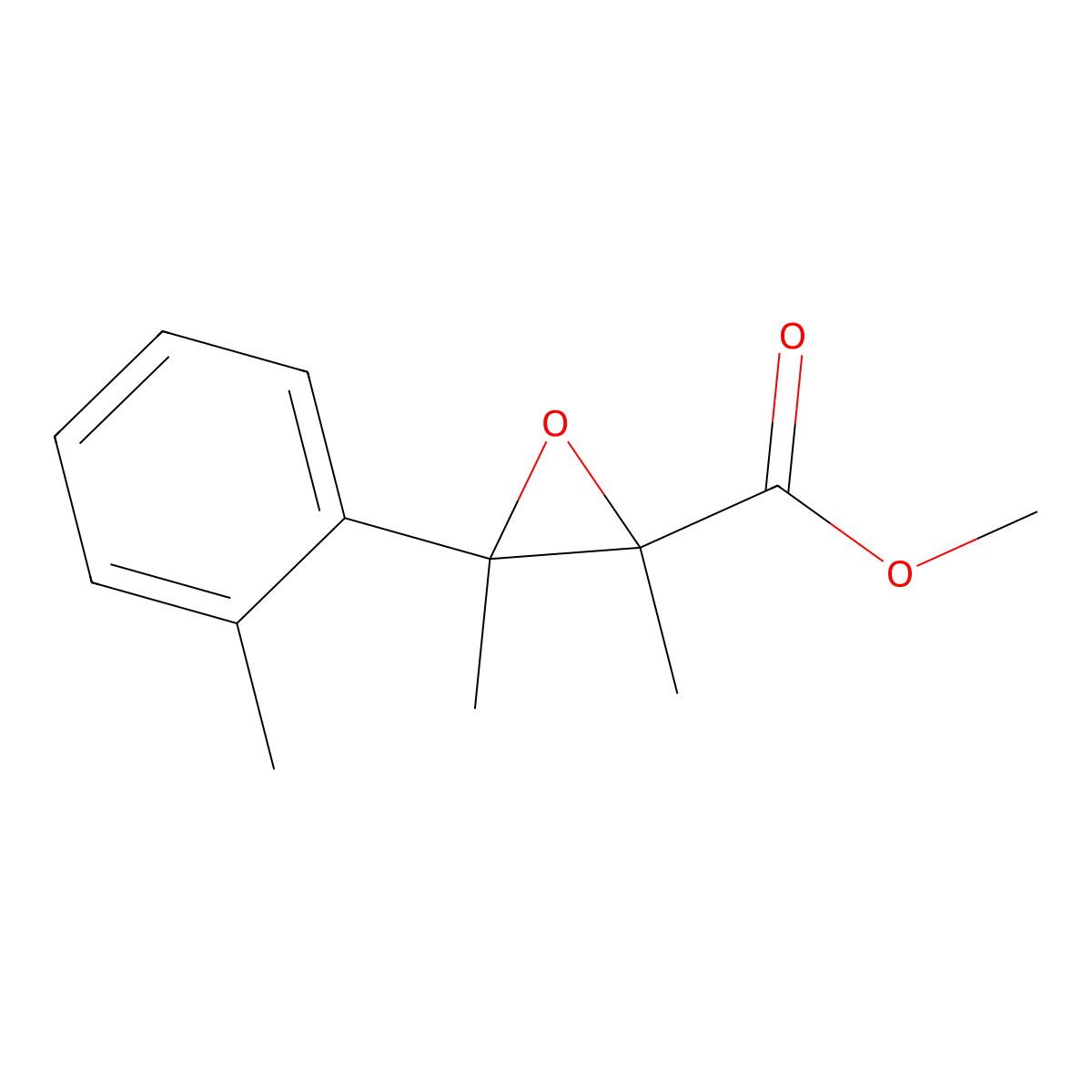 Methyl 2,3-dimethyl-3-(o-tolyl)oxirane-2-carboxylate molecular structure, CAS 1522141-10-1