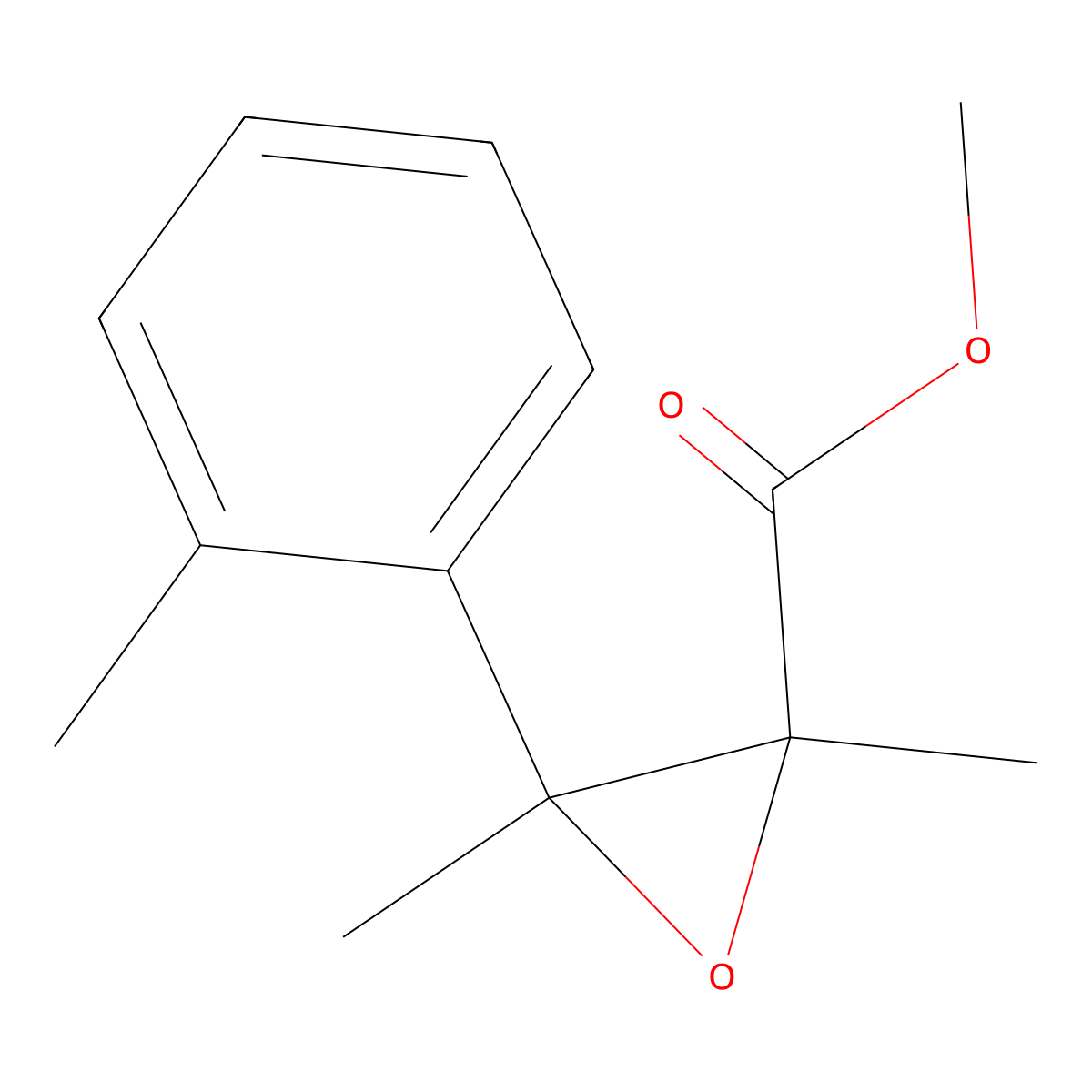 Methyl 2,3-dimethyl-3-(o-tolyl)oxirane-2-carboxylate molecular structure, CAS 1522141-10-1