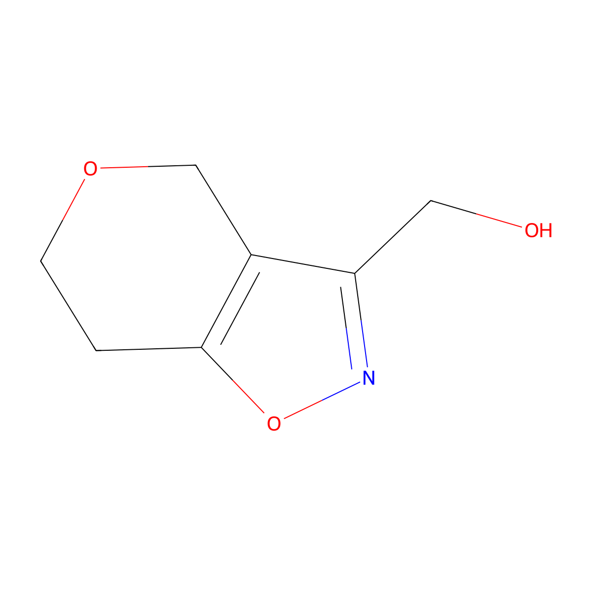 (4H,6H,7H-pyrano(3,4-d)(1,2)oxazol-3-yl)methanol molecular structure, CAS 1522183-53-4