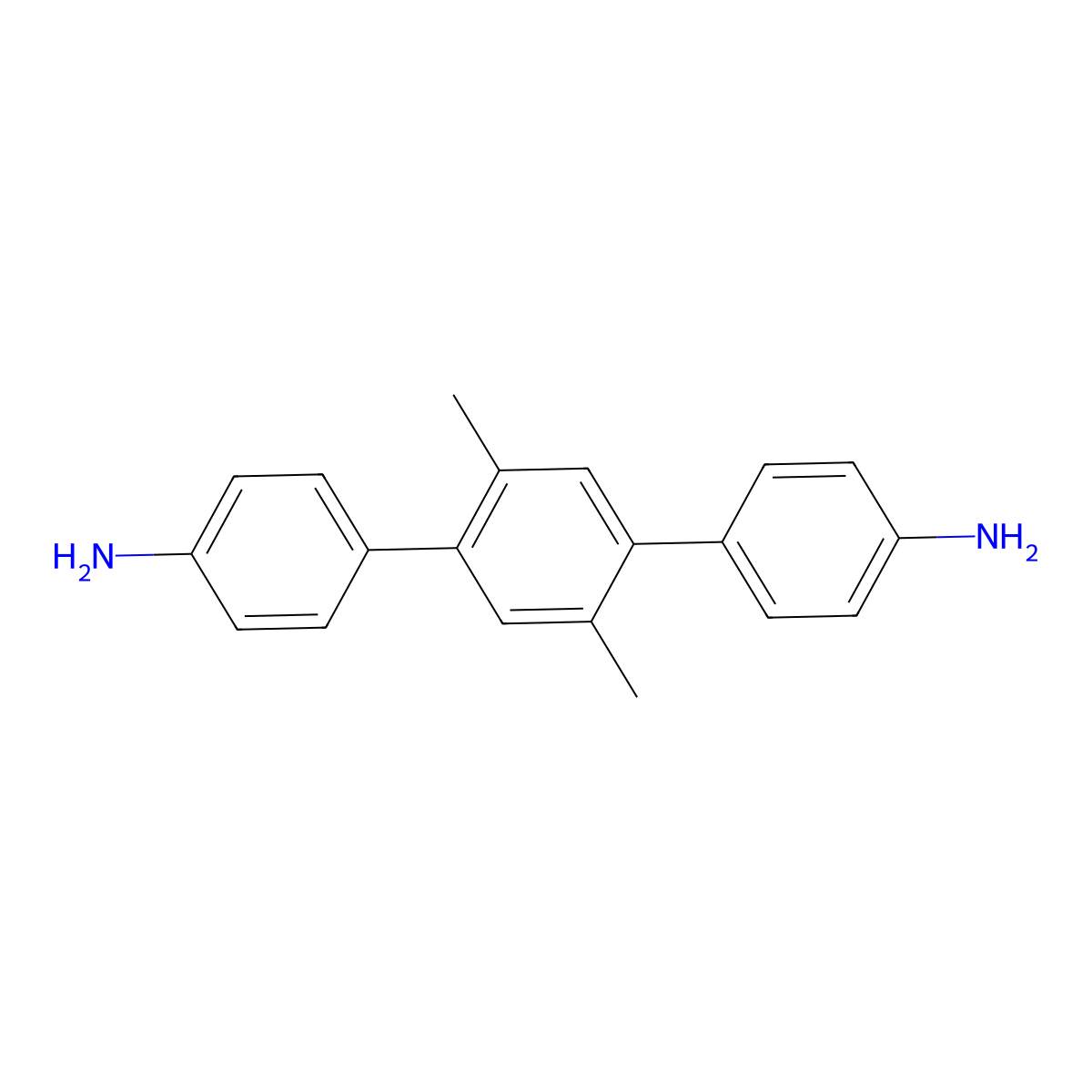 2',5'-Dimethyl-[1,1':4',1''-terphenyl]-4,4''-diamine molecular structure, CAS 152219-88-0