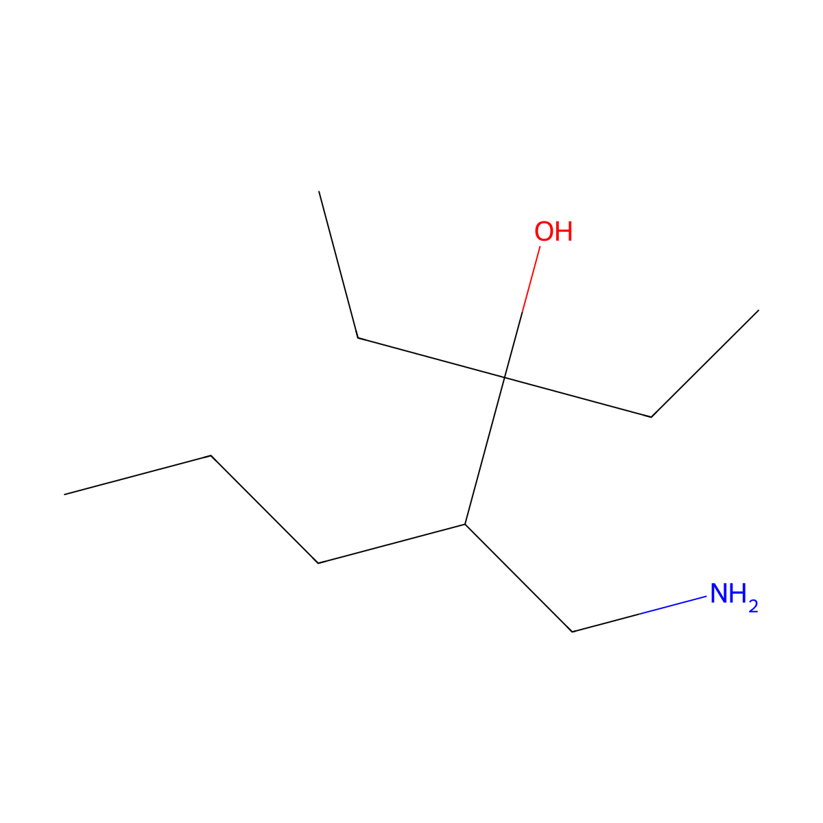 4-(Aminomethyl)-3-ethylheptan-3-ol molecular structure, CAS 1522198-33-9