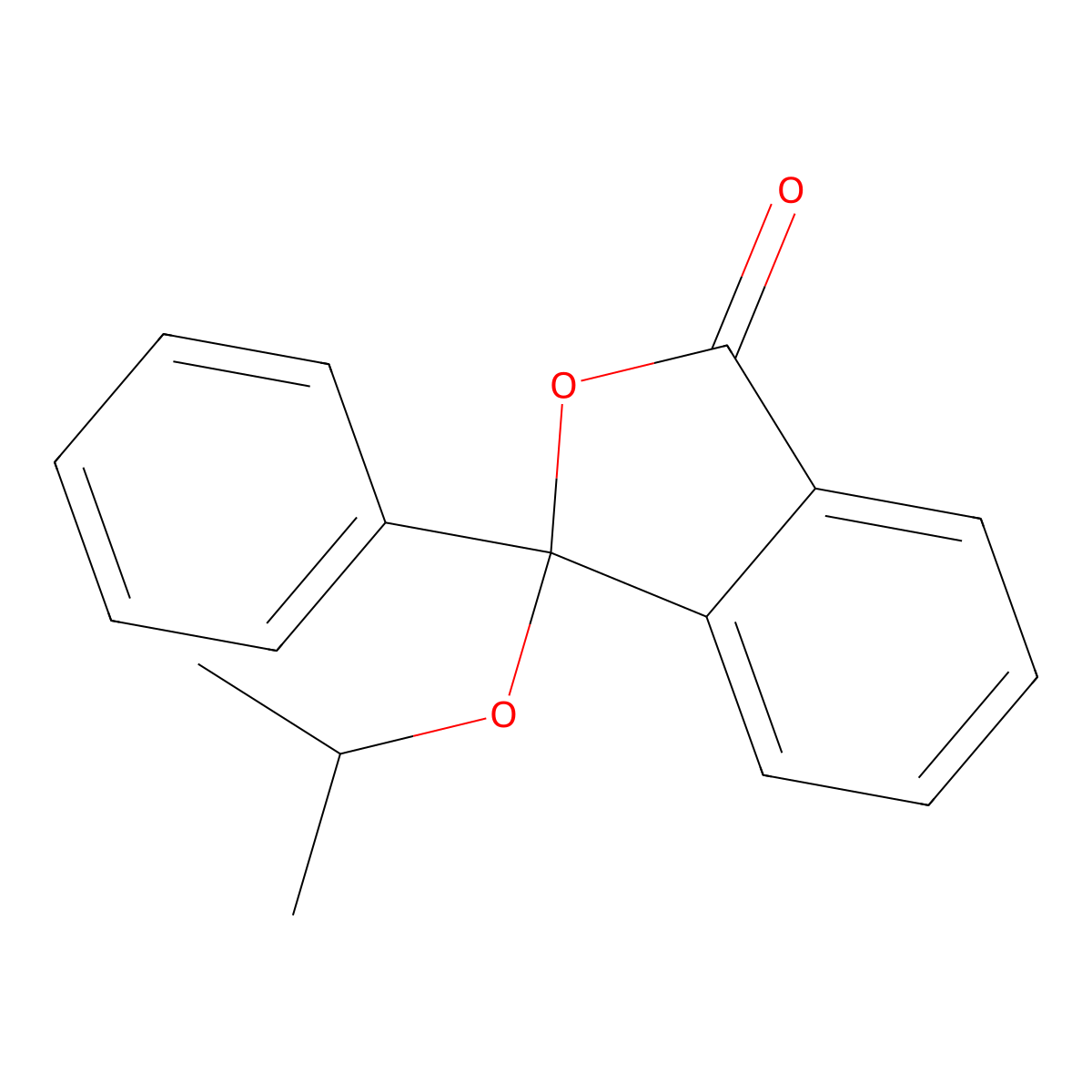 3-Isopropoxy-3-phenyl-2-benzofuran-1(3h)-one molecular structure, CAS 15222-33-0