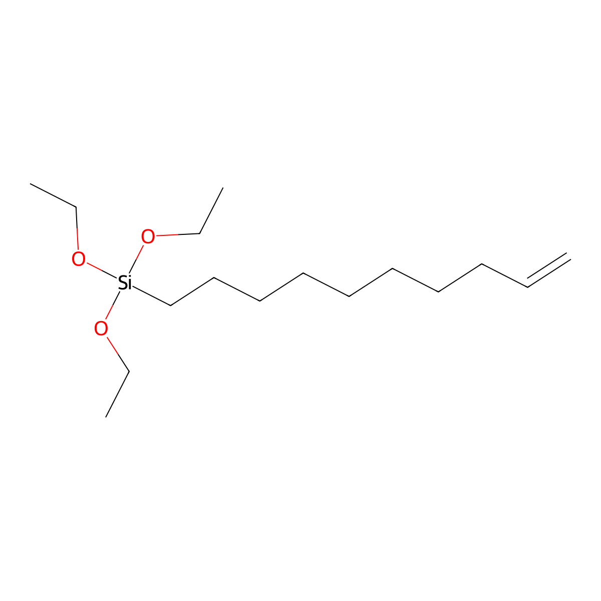 9-Decenyltriethoxysilane molecular structure, CAS 152222-61-2