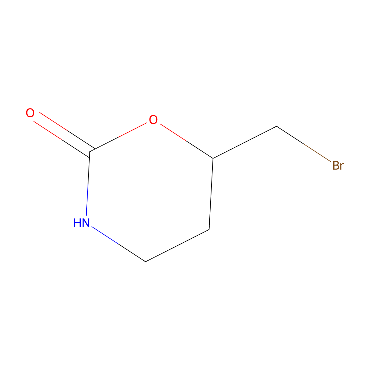 6-(Bromomethyl)-1,3-oxazinan-2-one molecular structure, CAS 1522241-39-9