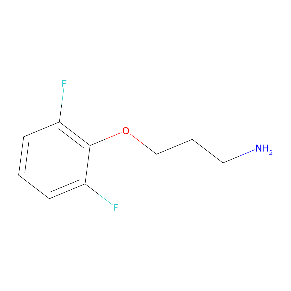 3-(2,6-Difluorophenoxy)propan-1-amine molecular structure, CAS 1522244-30-9