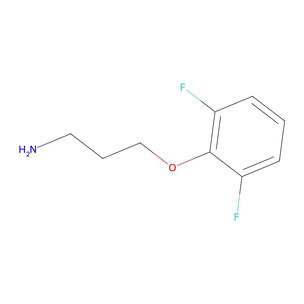 3-(2,6-Difluorophenoxy)propan-1-amine molecular structure, CAS 1522244-30-9