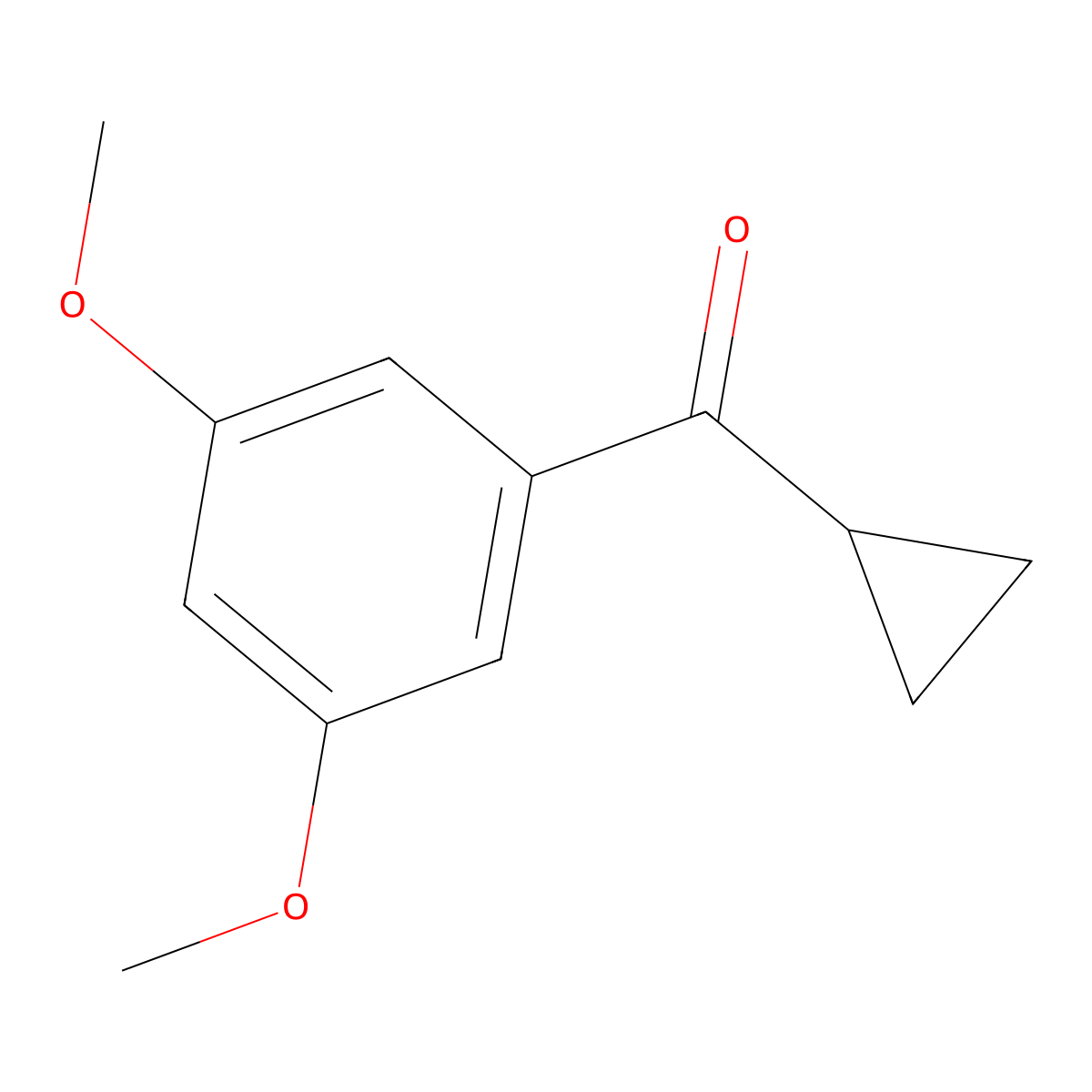 Cyclopropyl(3,5-dimethoxyphenyl)methanone molecular structure, CAS 1522245-71-1