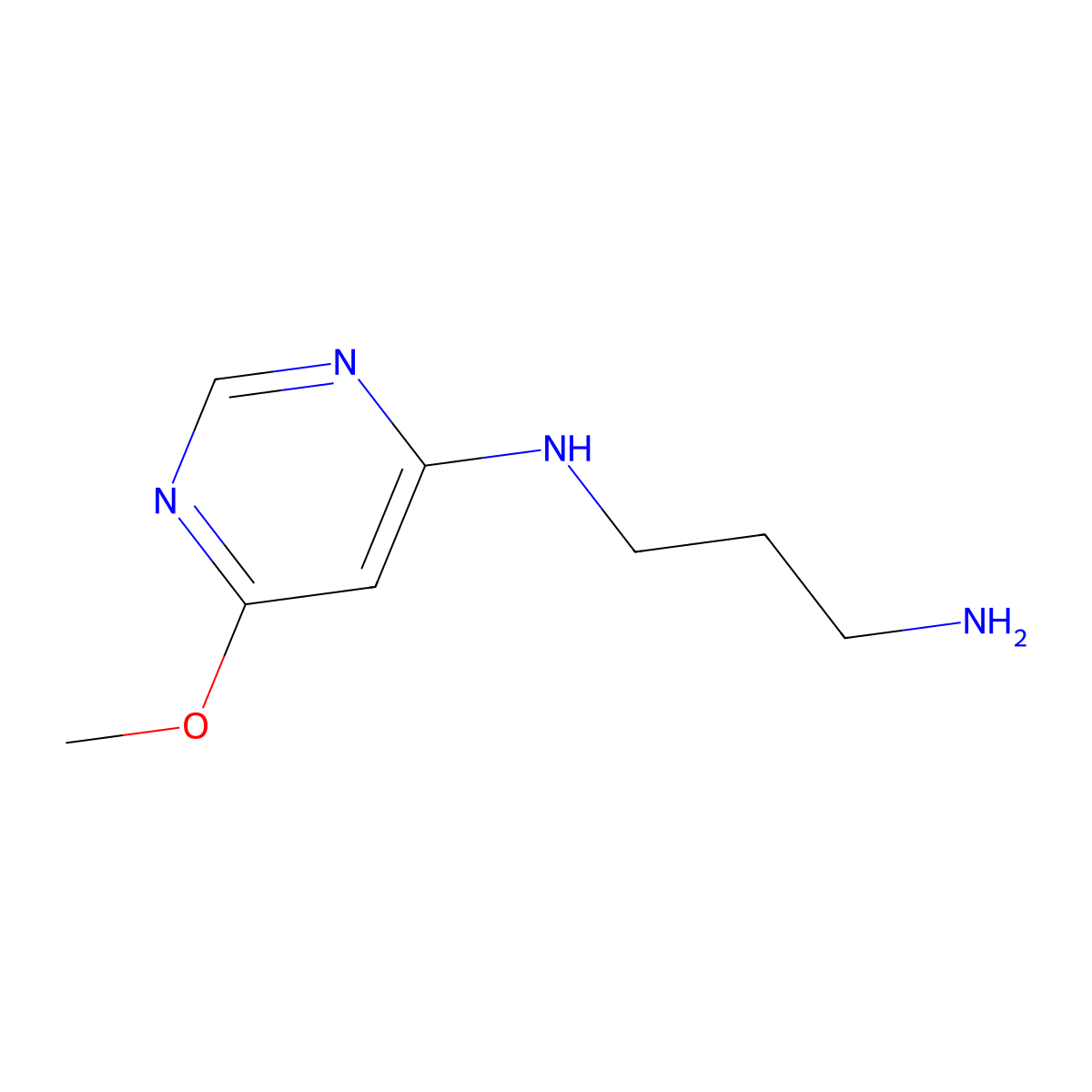 N1-(6-Methoxypyrimidin-4-yl)propane-1,3-diamine molecular structure, CAS 1522248-38-9