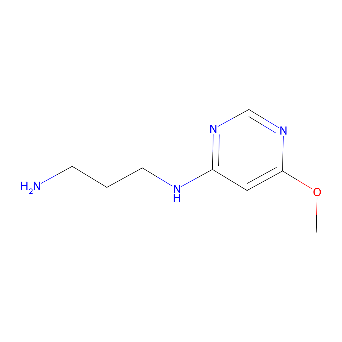 N1-(6-Methoxypyrimidin-4-yl)propane-1,3-diamine molecular structure, CAS 1522248-38-9